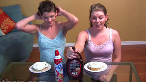 Ashley and Kala Pie Eating Contest